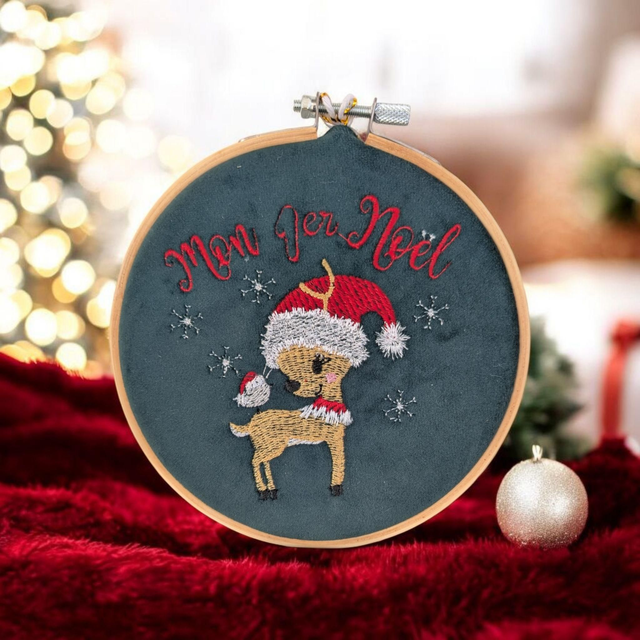 Boules de Noël Bébé – Mon 1er Noël – Décoration personnalisée brodée