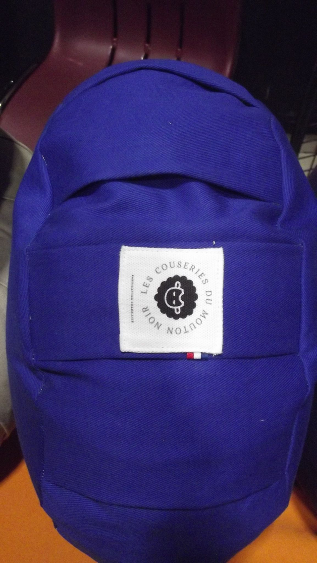 Zafu  couleur bleu électrique