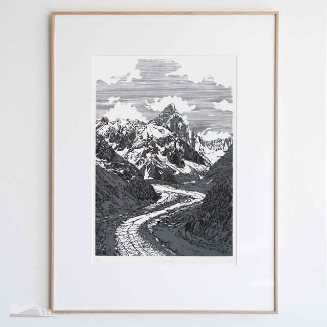 Woodcut &#039;Nieuwe Steentijd&#039;