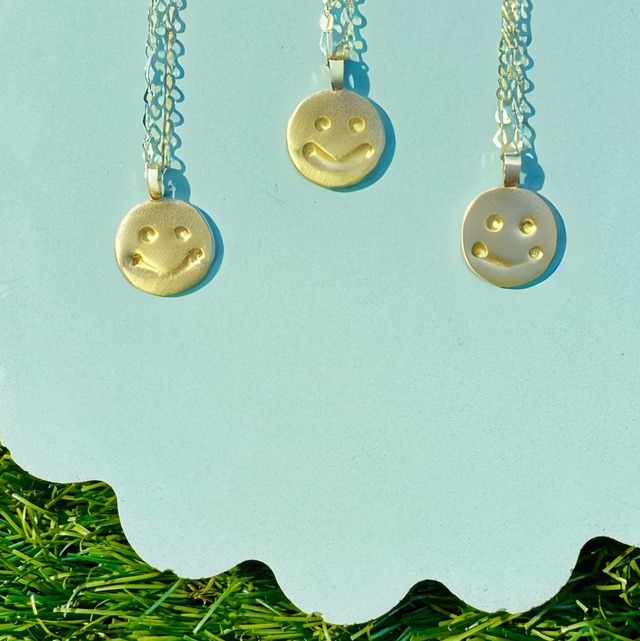 Gold Smiley Necklace