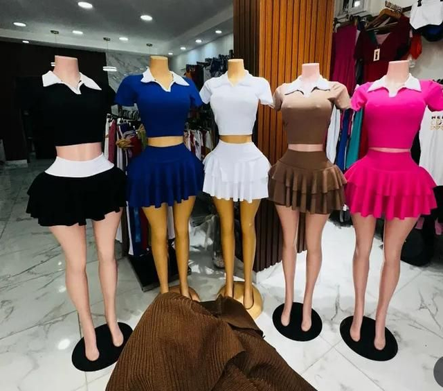 Ensemble sexy courte a manche courte 