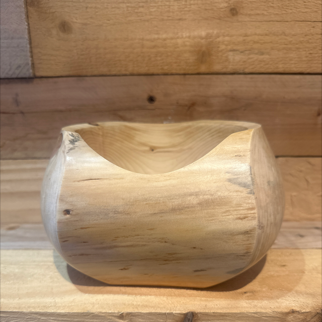 Closed Form Natural Edge Apple Bowl 