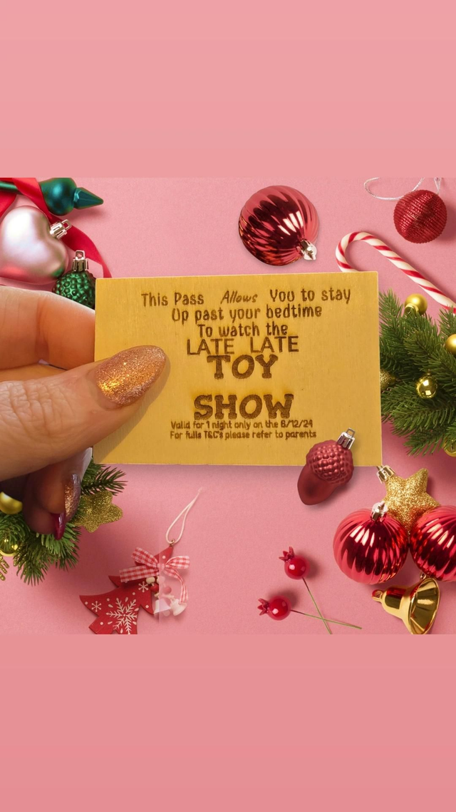Late late toy show stay up late pass
