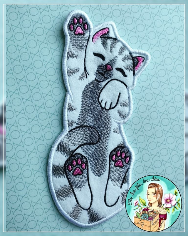 Marque page chat Blanc