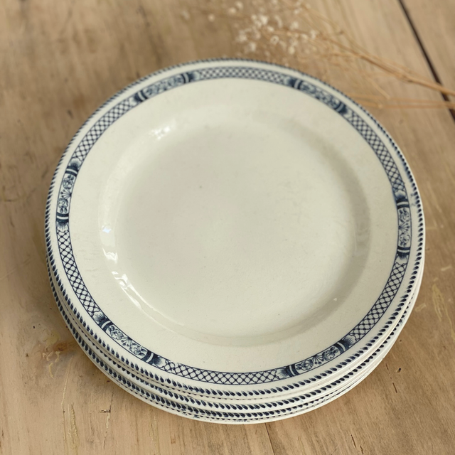 Assiettes Salins Vauban plates (x5)