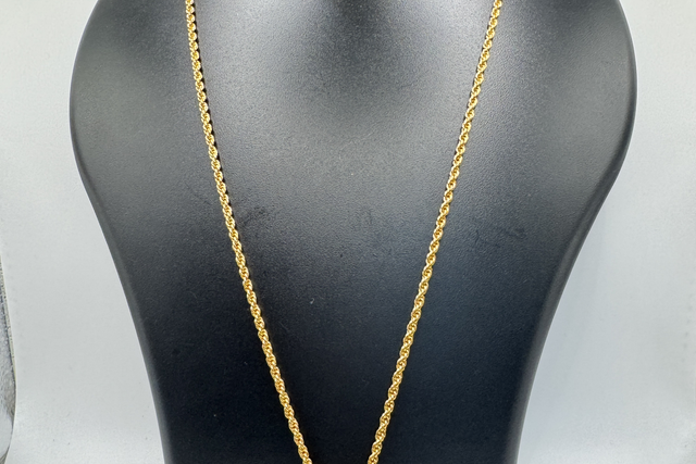 Long chain with pendant and ear rings