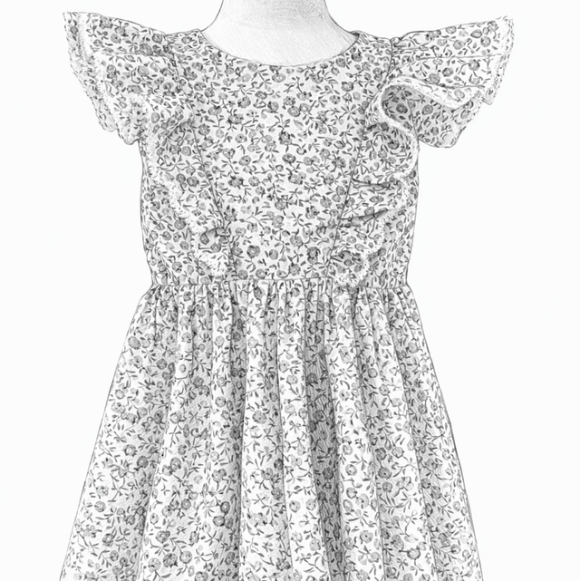 Création robe jonquille