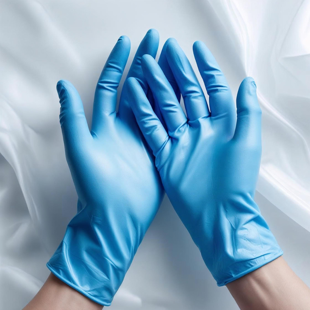 Premium Blue Nitrile Gloves