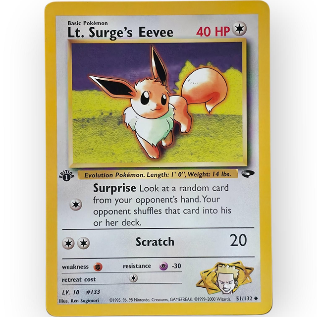 Lt. Surge's Eevee 1st Edition | Gym Challenge #51 | Englisch