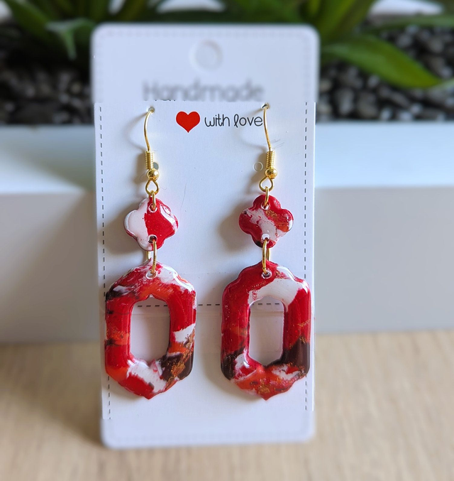 Boucles d'oreilles Flamboyante