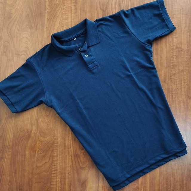 Camisa Polo Piquet lisa azul Marinho