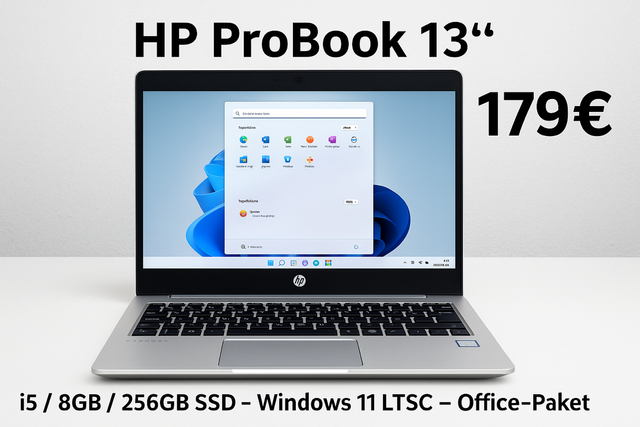 HP ProBook 13 – i5 / 8GB / 256GB SSD