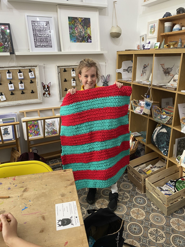 “Kids Knit” class in Kemnay