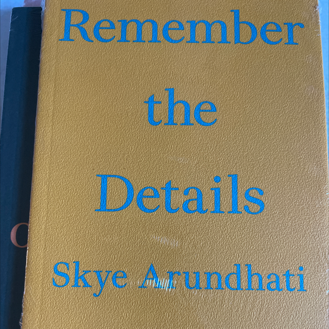 Remember The Details Skye Arundhati Thomas