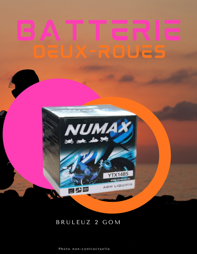 BATTERIE MOTO SCOOTER  MANB12ABSLA