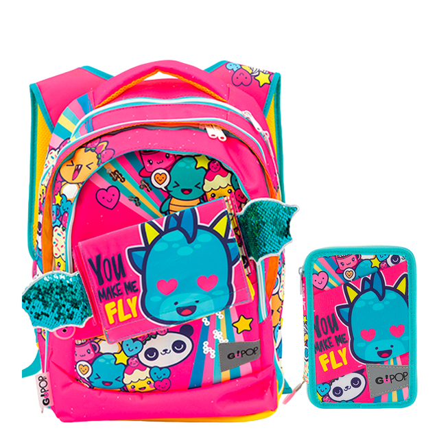 Schoolpack GOPOP (Zaino + Astuccio)  