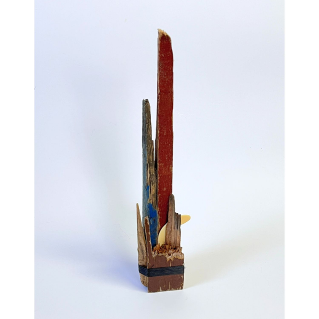 Cybi&#039;s Fort - handcrafted reclaimed wood sculpture 