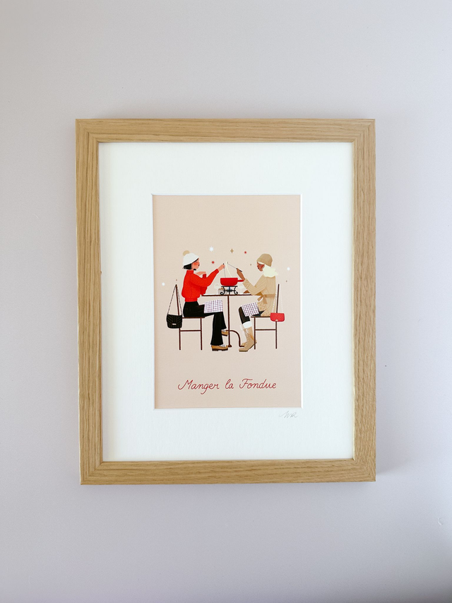 Affiche Manger La Fondue