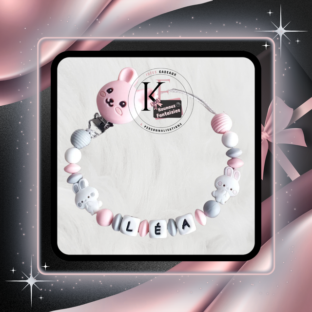 Attache-tétine Lapin