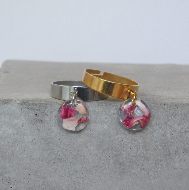 Bague breloque Je t’aime 