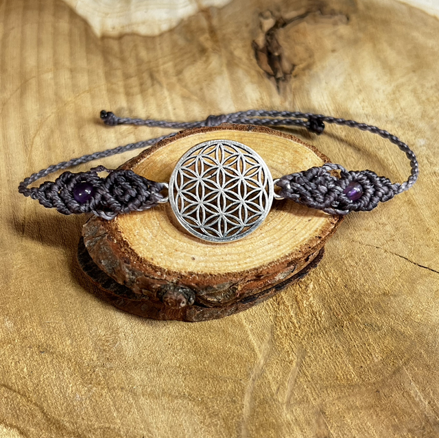 Bracelet estampe mauve