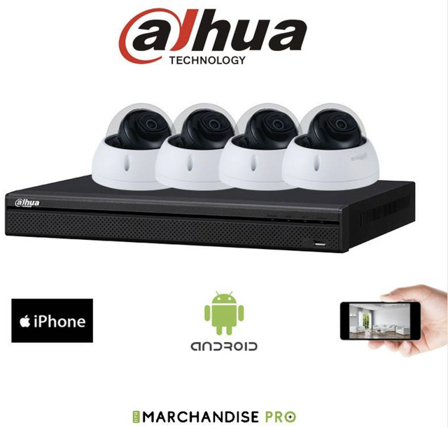 Kit vidéo IP 4MP installation comprise 