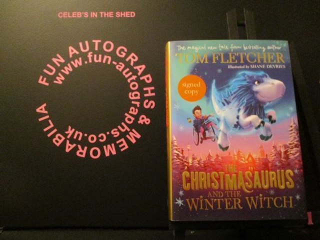 Tom Fletcher 'The Christmasaurus &amp; The Winter Witch' Authentic Autographed Hardback Book (1)