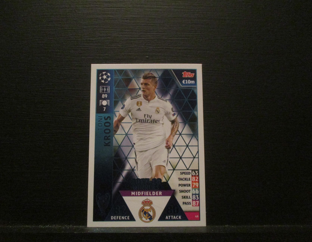 Toni Kroos - UEFA Champions League Match Attax 2018/19 Original Trading Card #49