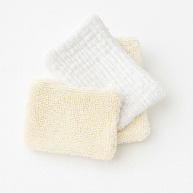 Lot de 5 lingettes en bambou – Réutilisables &amp; ultra-douces