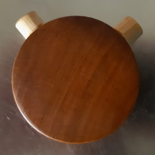 Schnupftabak Doppeldose Buche