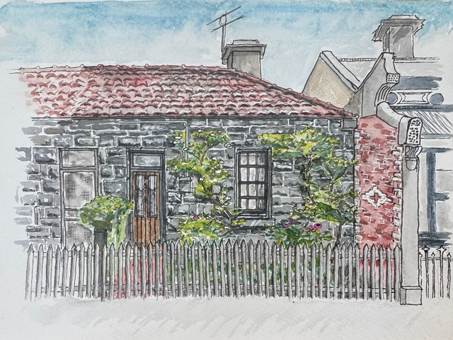 16. North Melbourne Bluestone (framed)