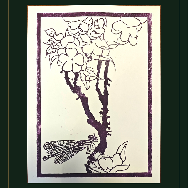 JM Forax - GRAVURE LIBELLULE (N°1)