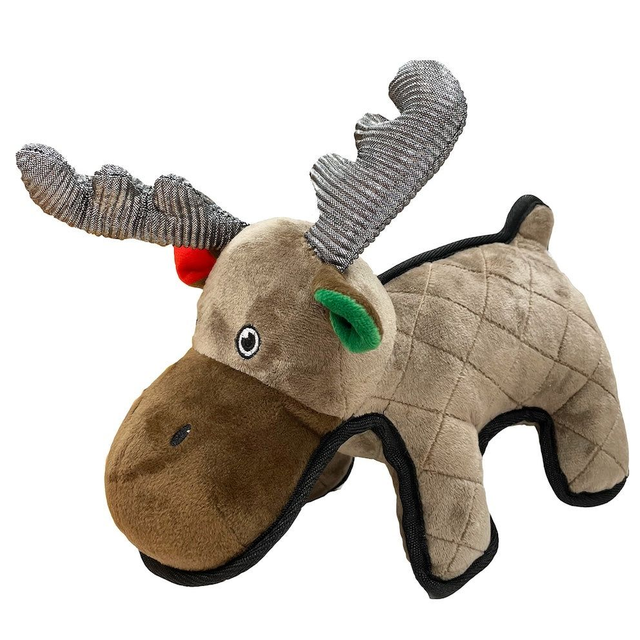 Happy Pet Luxury Christmas Reindeer Dog Toy 