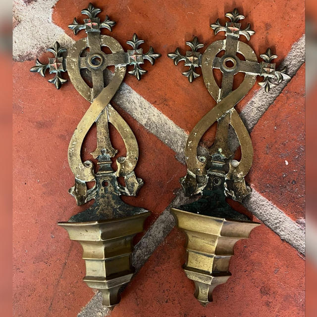 Pair Of 19th Century Holy Water Stoups