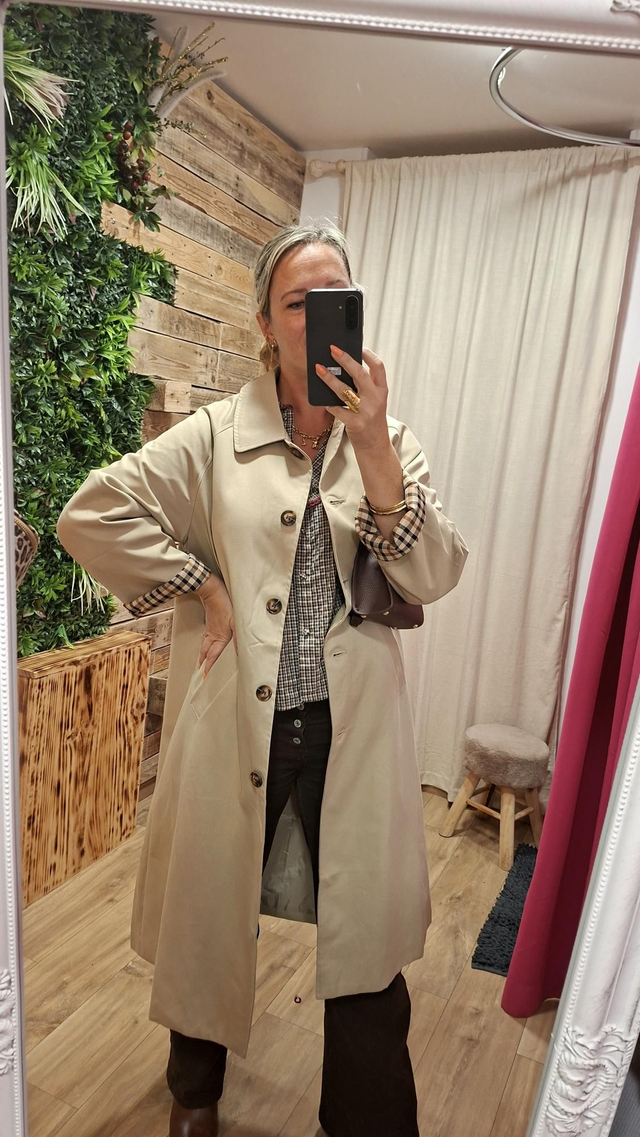 Trench long-beige.