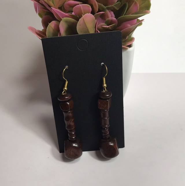 Brown Dangling Earrings- BDE4238