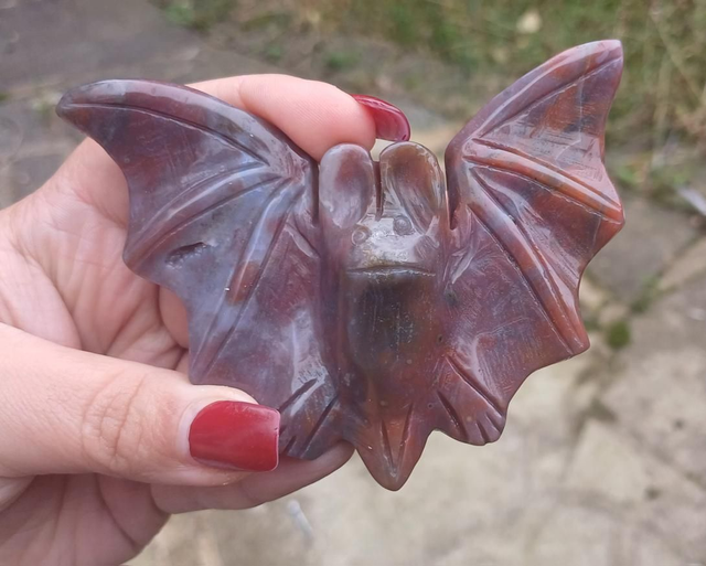 Ocean Jasper Bat (eyes not aligned)