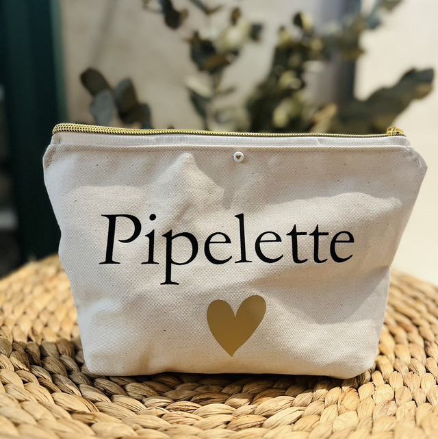 Pochette à fermeture dorée &quot;Pipelette&quot;