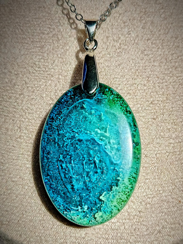 Les Veines d'Auriel - Collier "Abyme d'Azur"