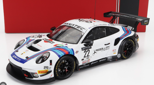 Porsche 911 Gt3 R Martini Racing 24h Spa 2021 IXO 1:18
