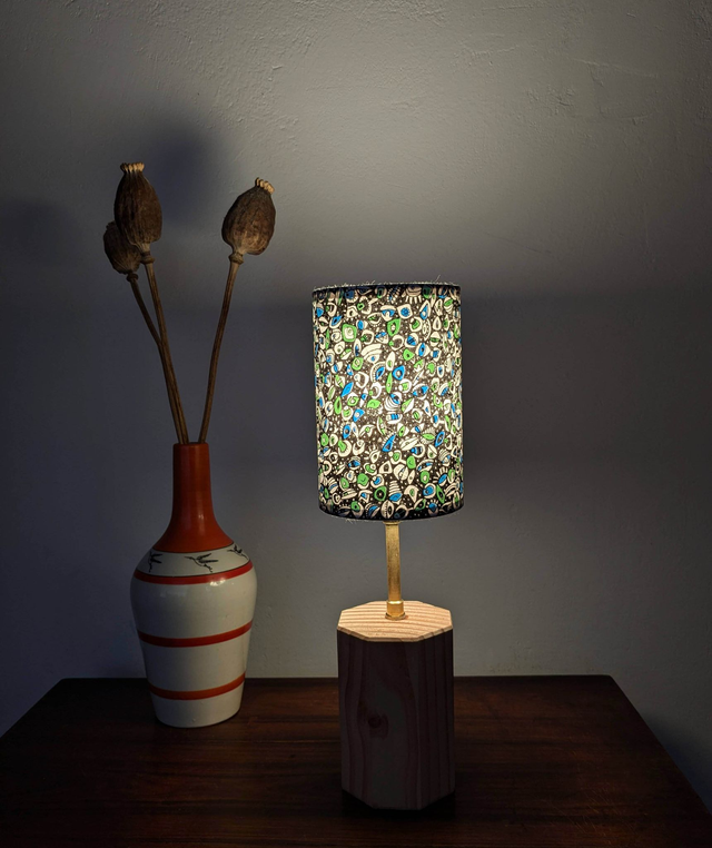 Abat-jour "Yeux" Bleu/Vert