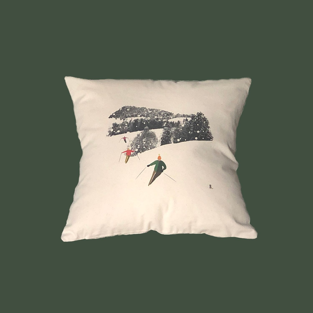 Housse de coussin flocons 