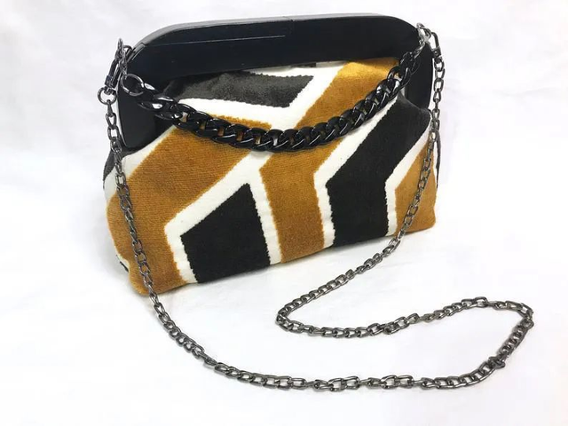 Pochette bourse velours Pretoria