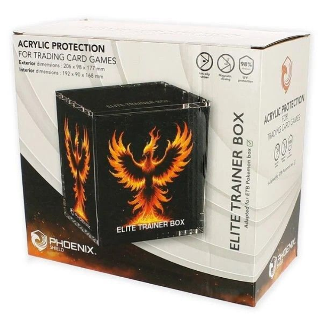 Protection acrylique pour ETB Pokémon - Phoenix Shield