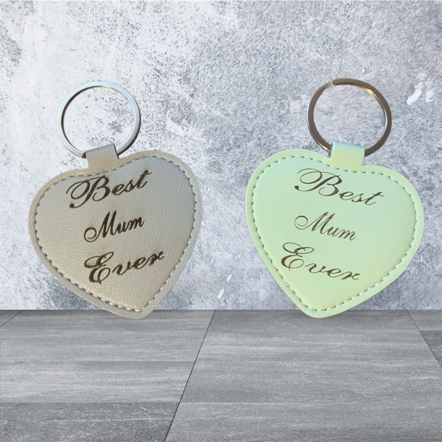 Faux Leather Keyring - Best Mum Ever