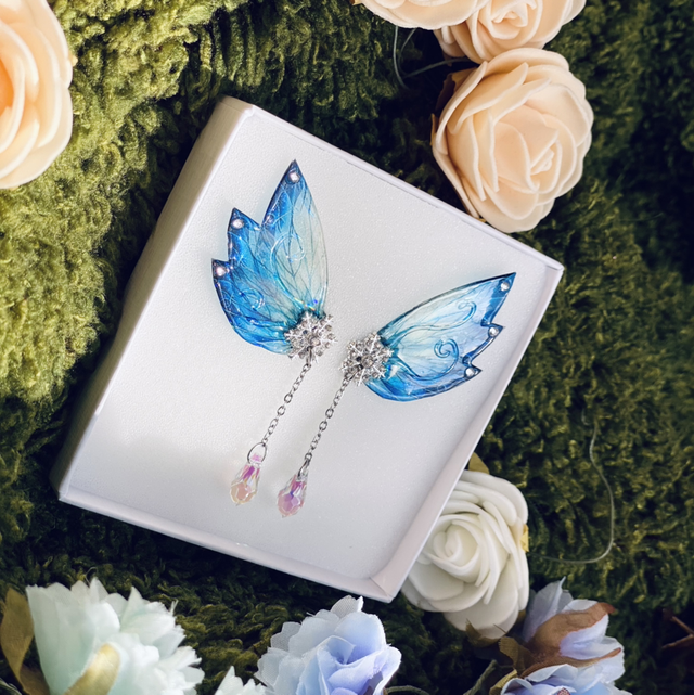 Fée du givre - puces d’oreilles