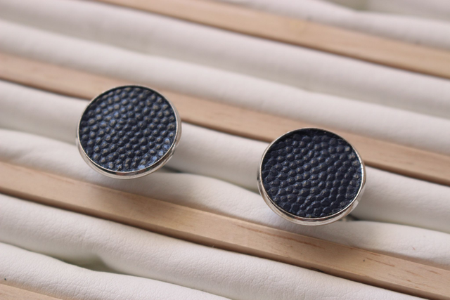 Boutons de Manchettes - MarineGrainé