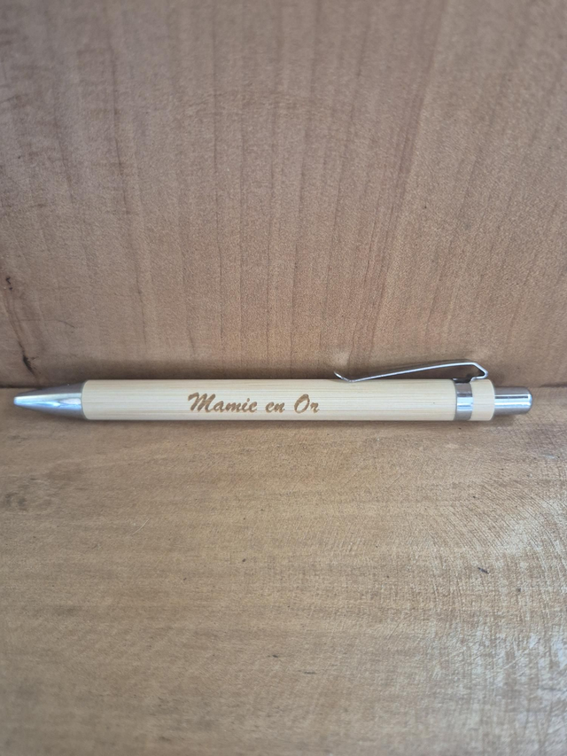 Stylo "mamie en or"
