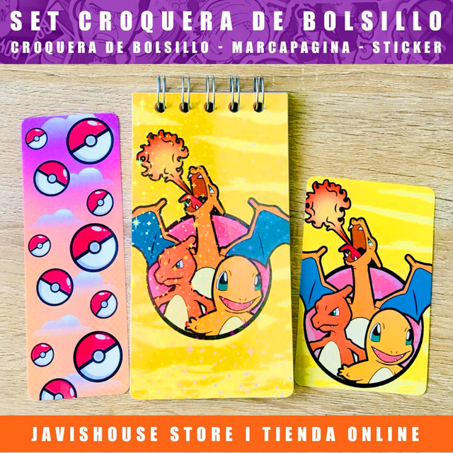 Set Croquera Charmander