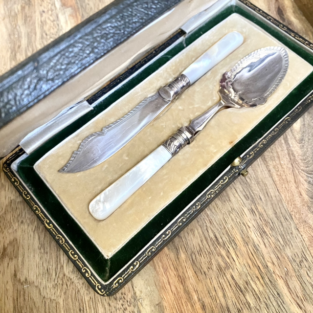 Duo en nacre années 30